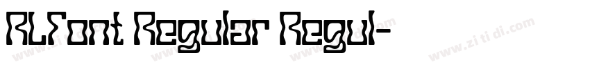 RLFont Regular Regul字体转换